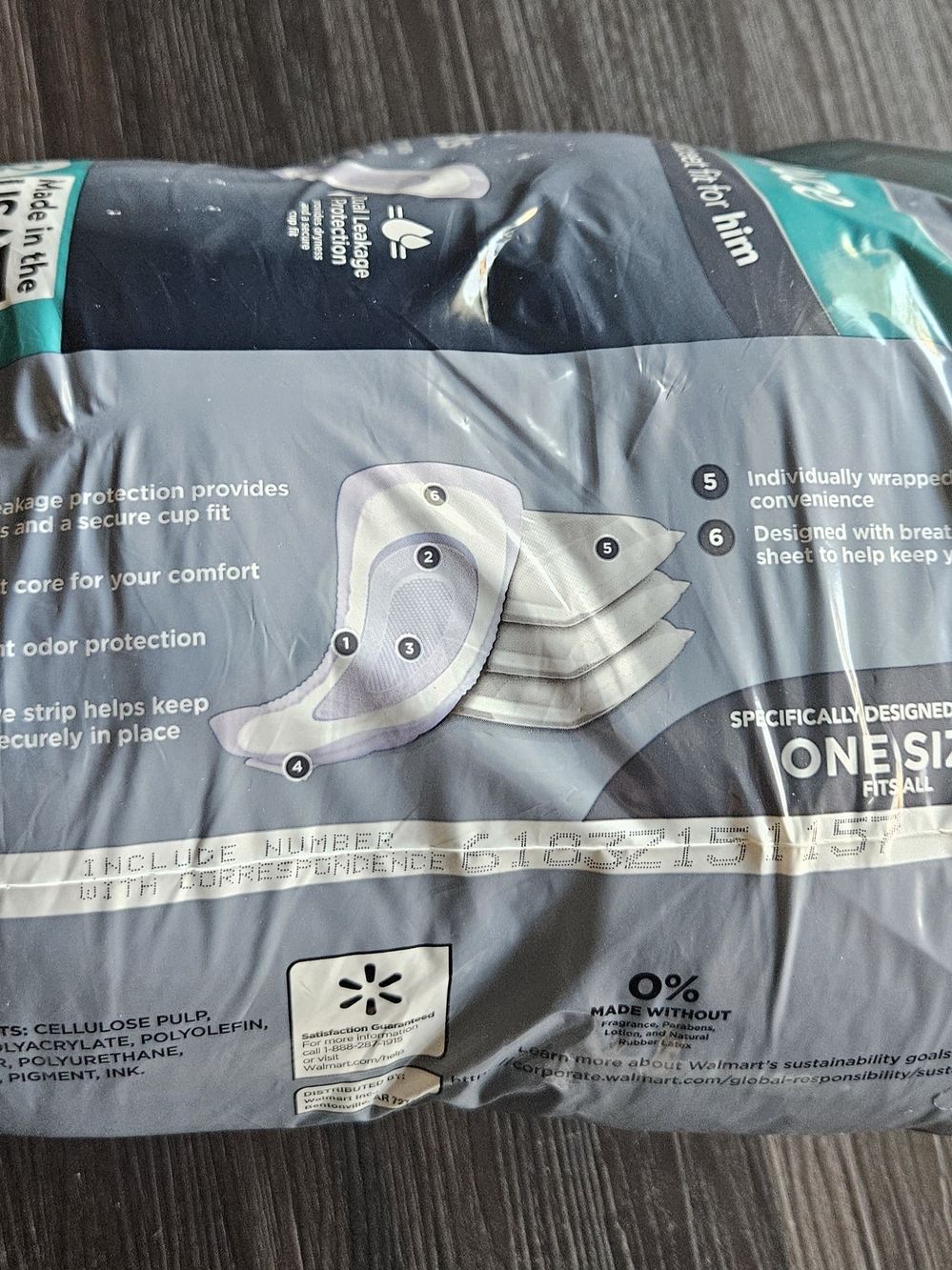 Men’s Guards - Gray Incontinence Pads - Picture 3 of 3